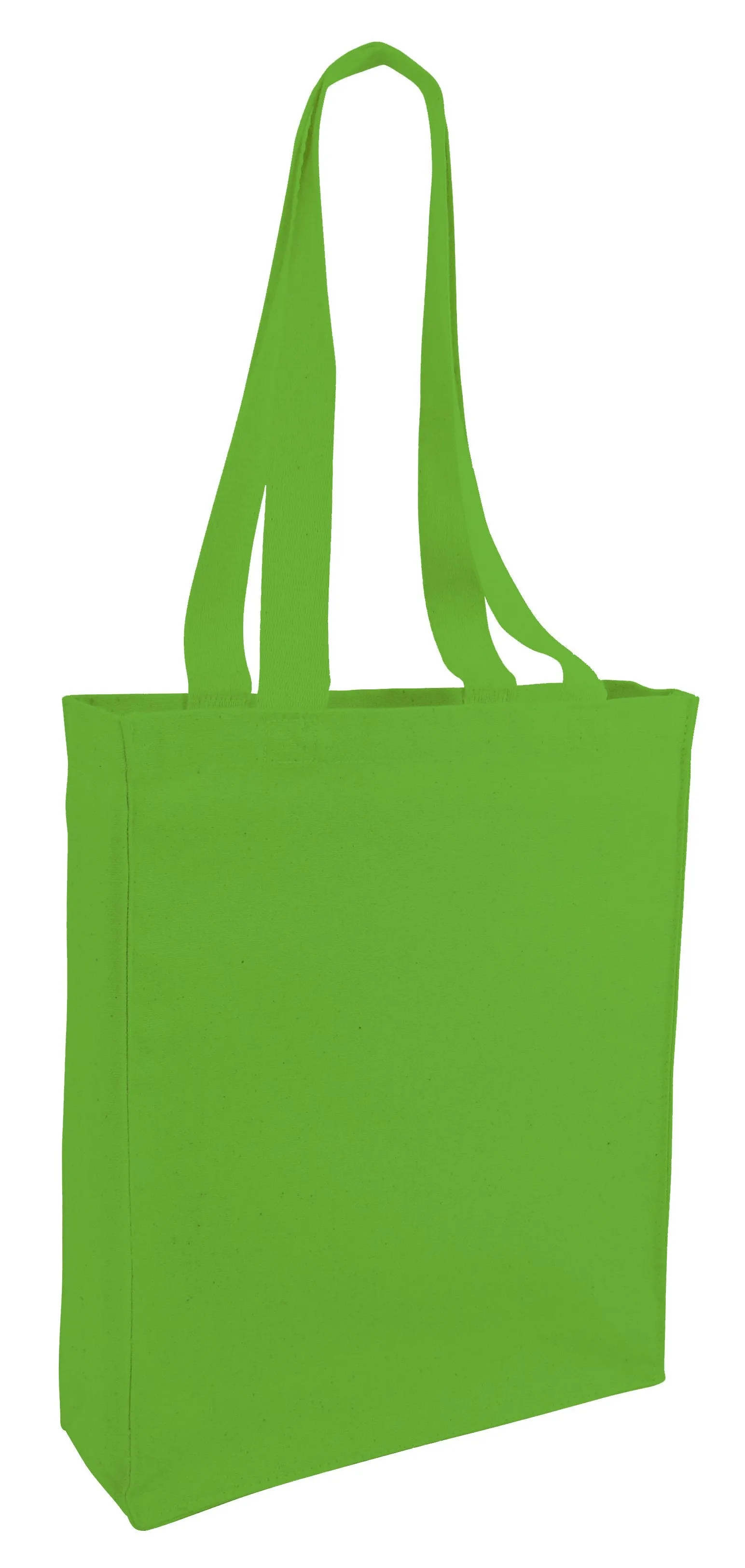 12 ct Affordable Canvas Tote Bag / Book Bag with Gusset - By Dozen - Alternative Colors