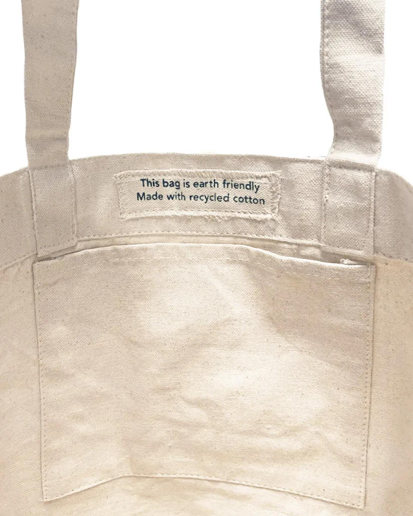 12 ct Eco Friendly Recycled Cotton Canvas Tote Bag w/Full Gusset - By Dozen