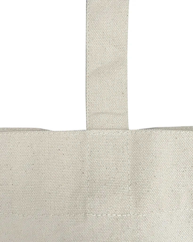 12 ct Eco Friendly Recycled Cotton Canvas Tote Bag w/Full Gusset - By Dozen