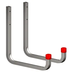 2 x 250mm Extra Large Storage Wall Hooks 40kg Galvanised Steel