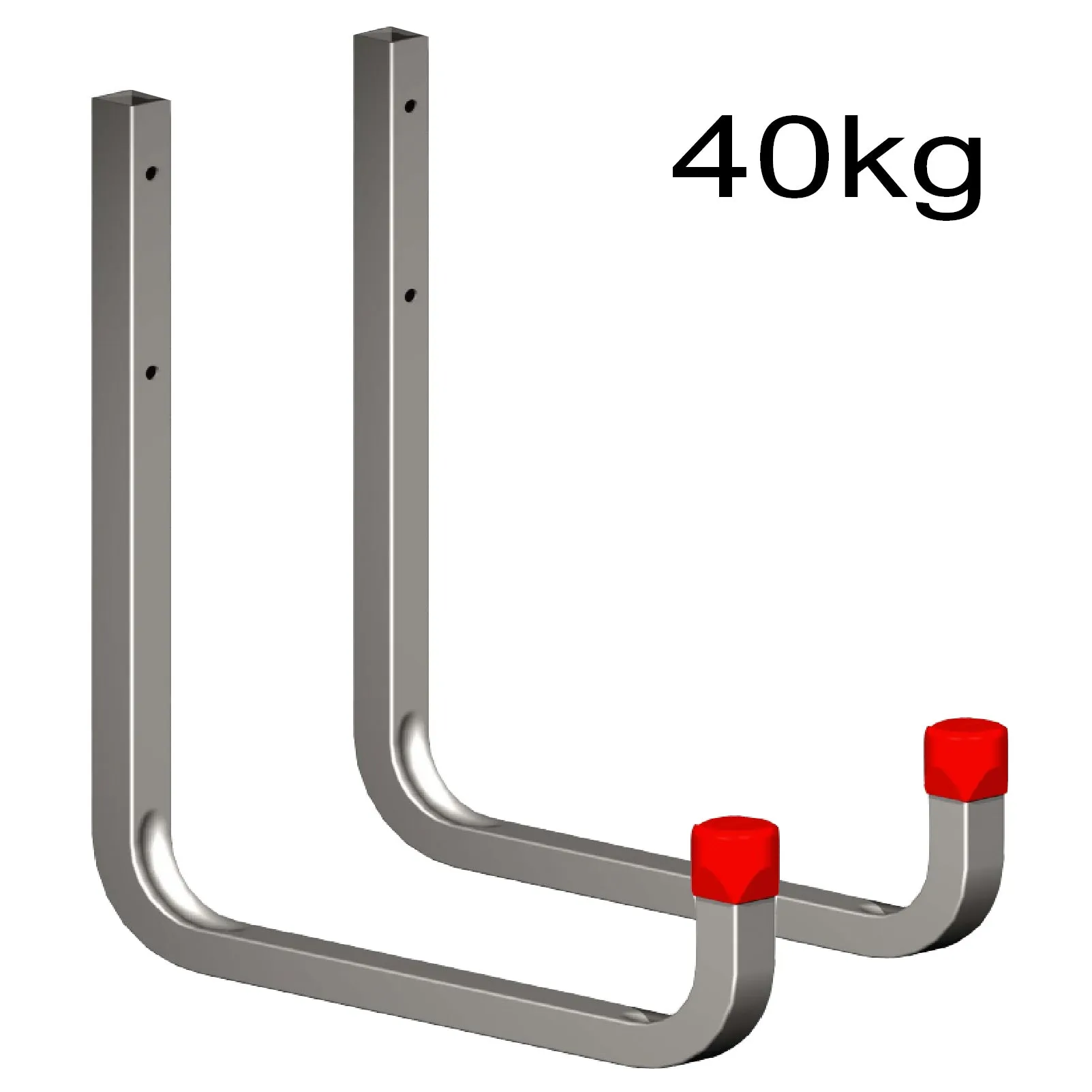 2 x 250mm Extra Large Storage Wall Hooks 40kg Galvanised Steel