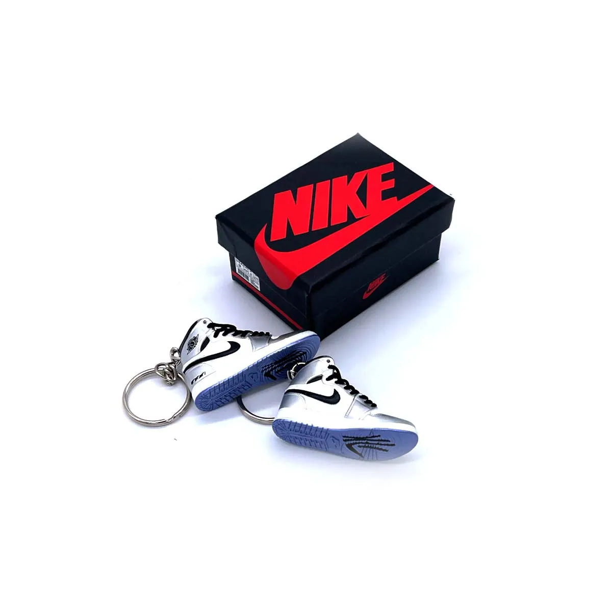 3D Sneaker Keychain- Air Jordan 1 High 'Think 16' Pair