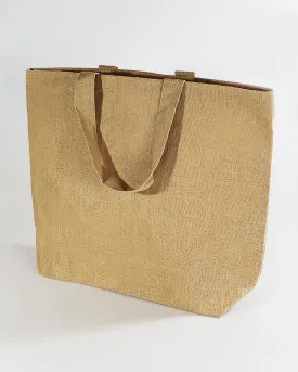 48 ct Oversize Jute Bags / Burlap Travel Totes - By Case