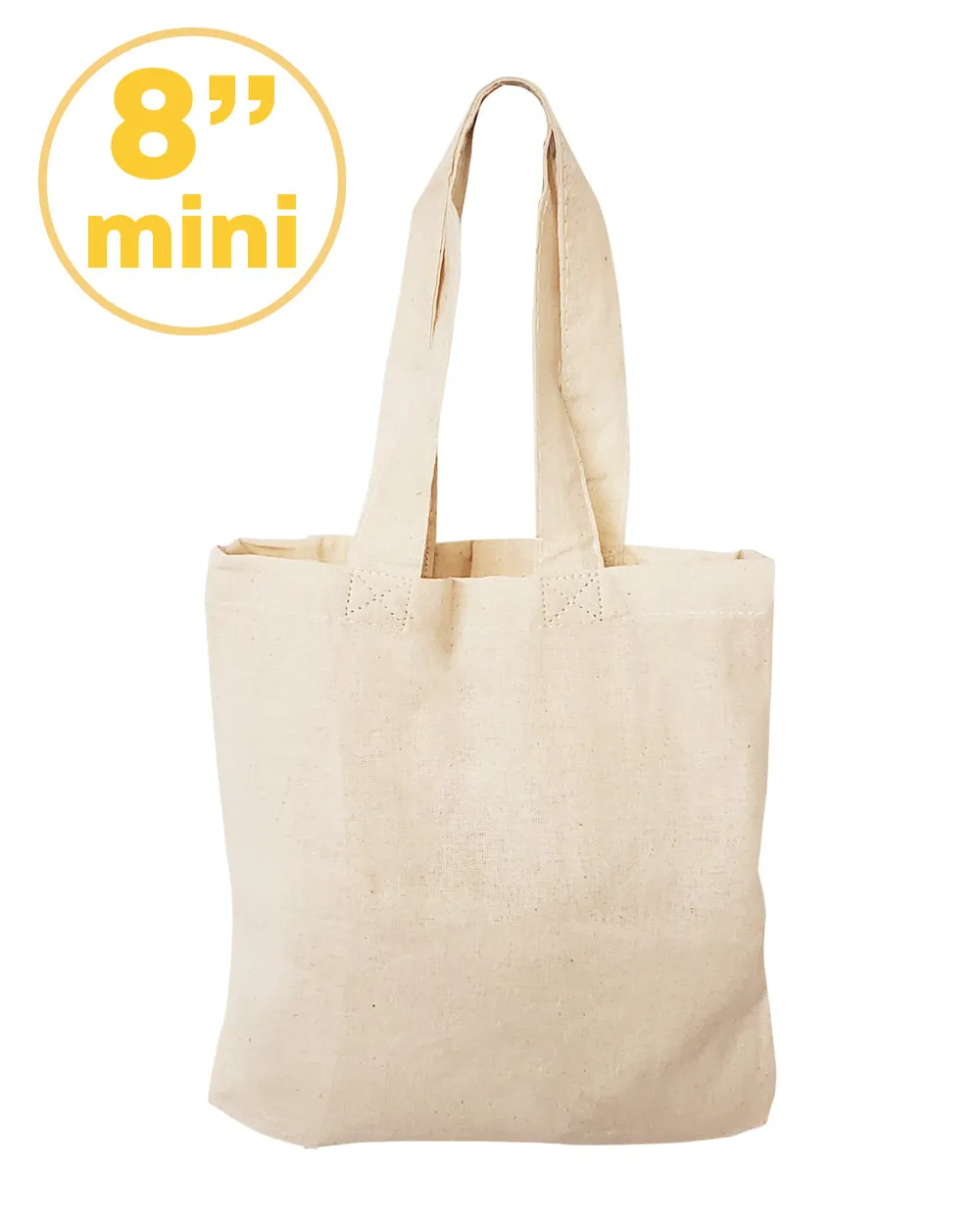 8" MINI Cotton Tote Bag / Favor Gift Bags