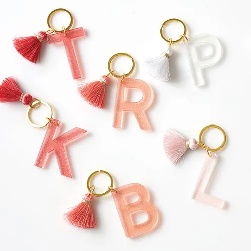 Acrylic Letter Keychains