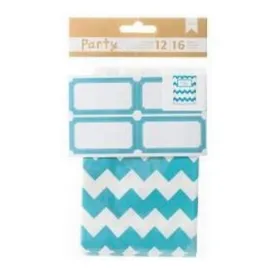 American Crafts - Diy Party Treat Bags & Labels Blue & White*