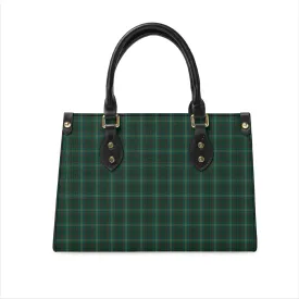 Armagh County Ireland Tartan Leather Bag