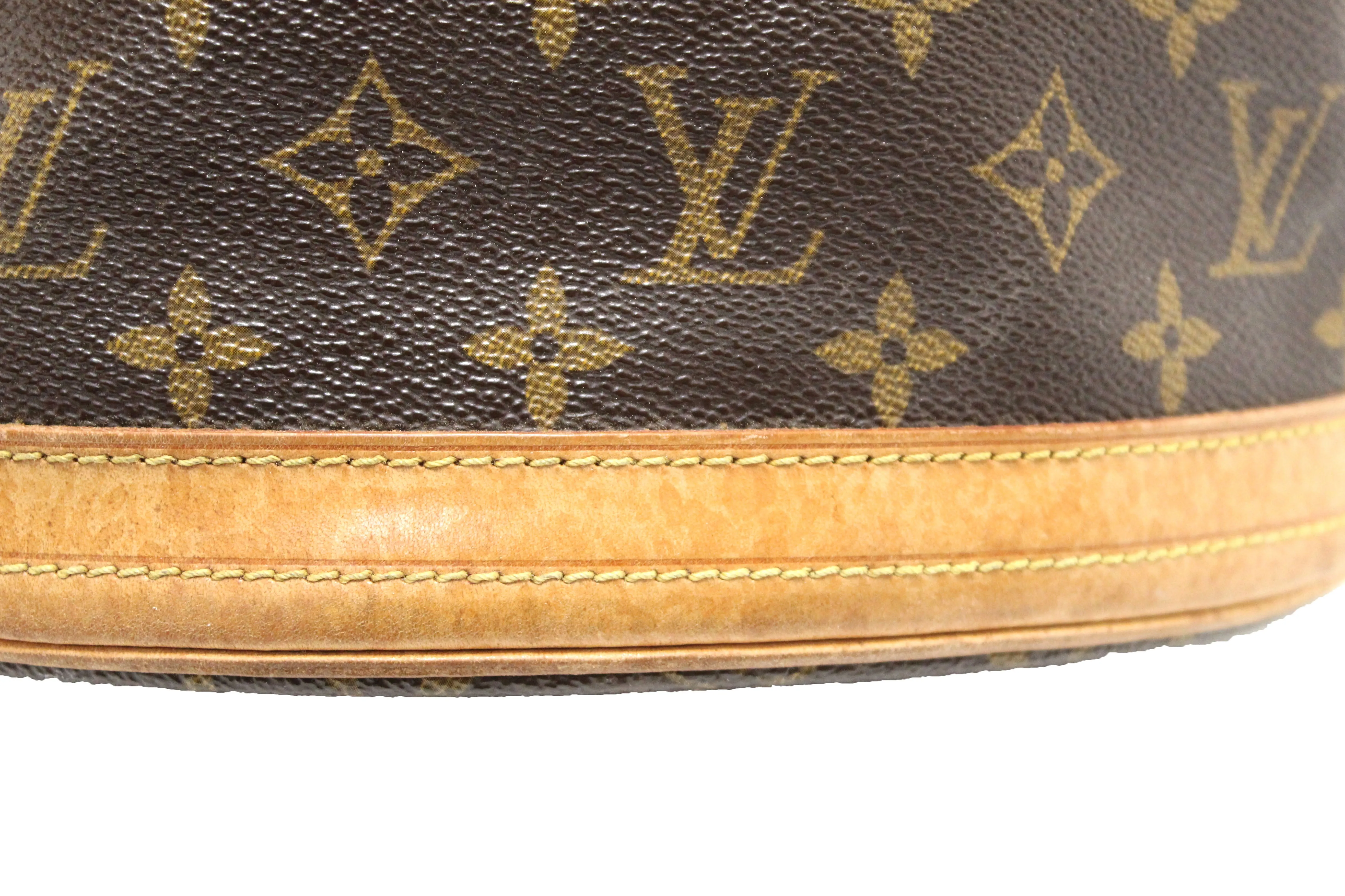 Authentic Louis Vuitton Classic Monogram Bucket PM Shoulder Bag