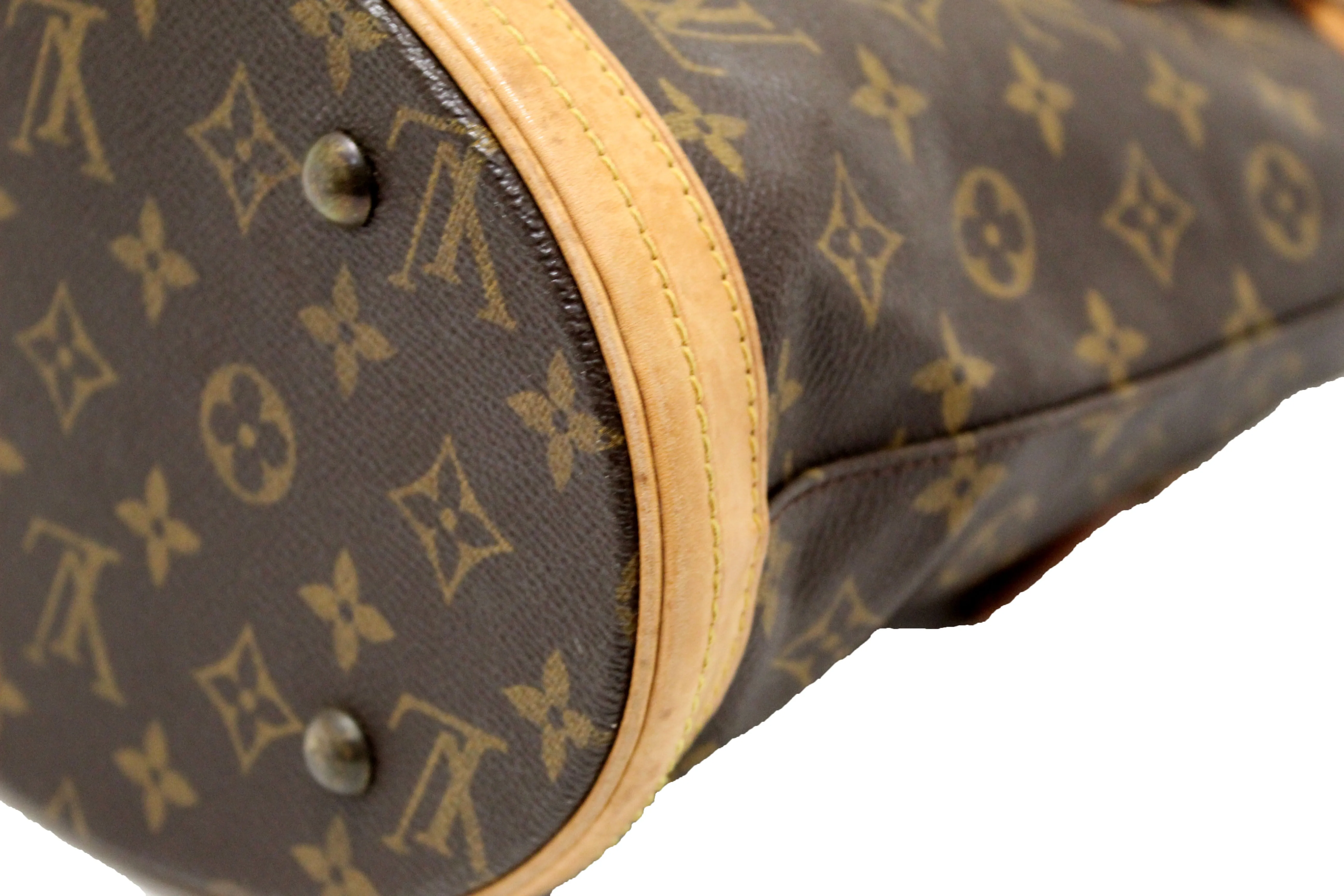 Authentic Louis Vuitton Classic Monogram Bucket PM Shoulder Bag