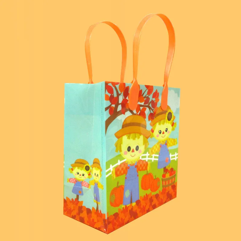 Autumn Harvest Party Favor Treat Bags - Set of 6 or 12