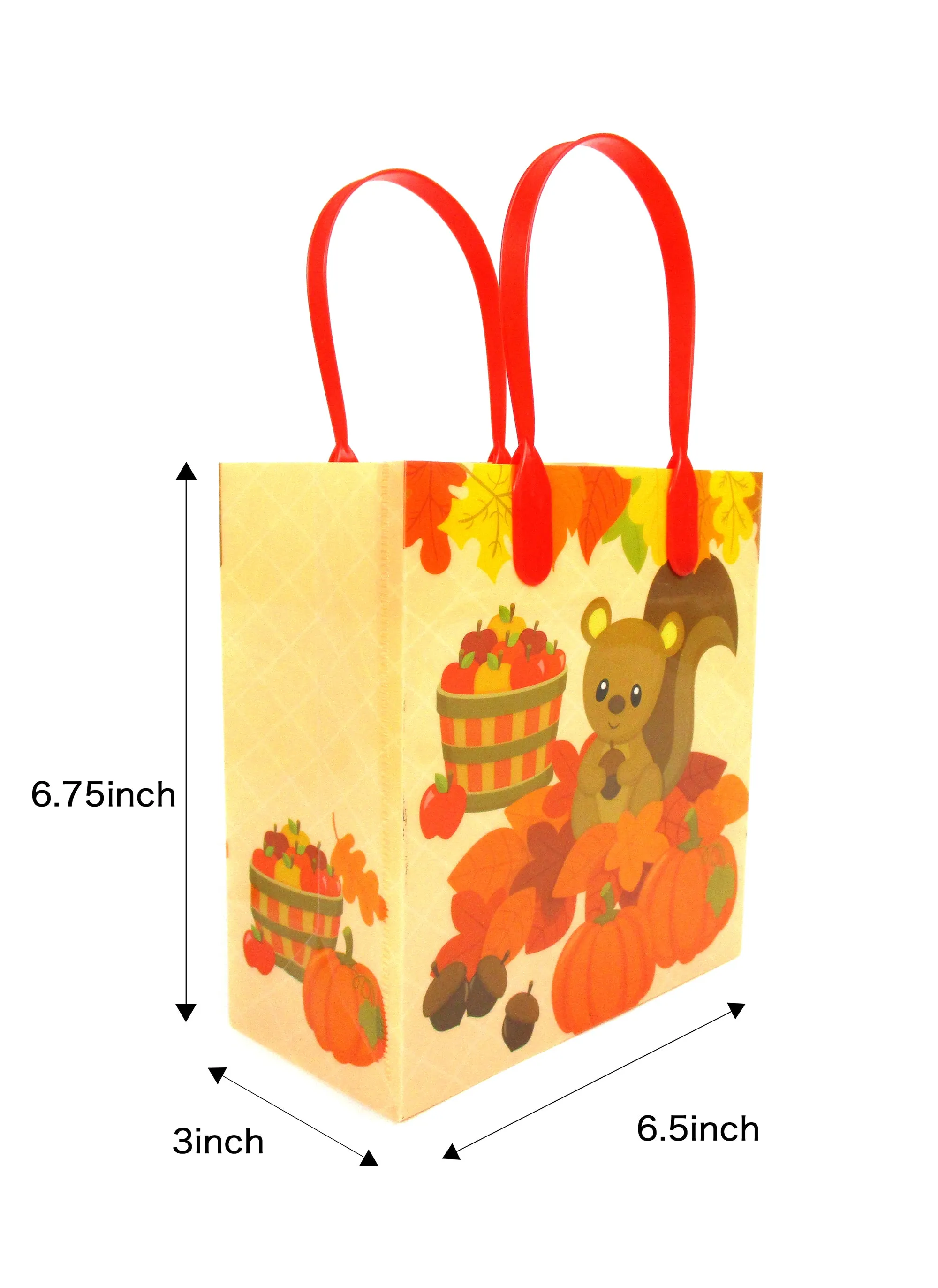 Autumn Harvest Party Favor Treat Bags - Set of 6 or 12