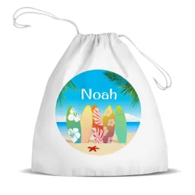 Beach Premium Drawstring Bag