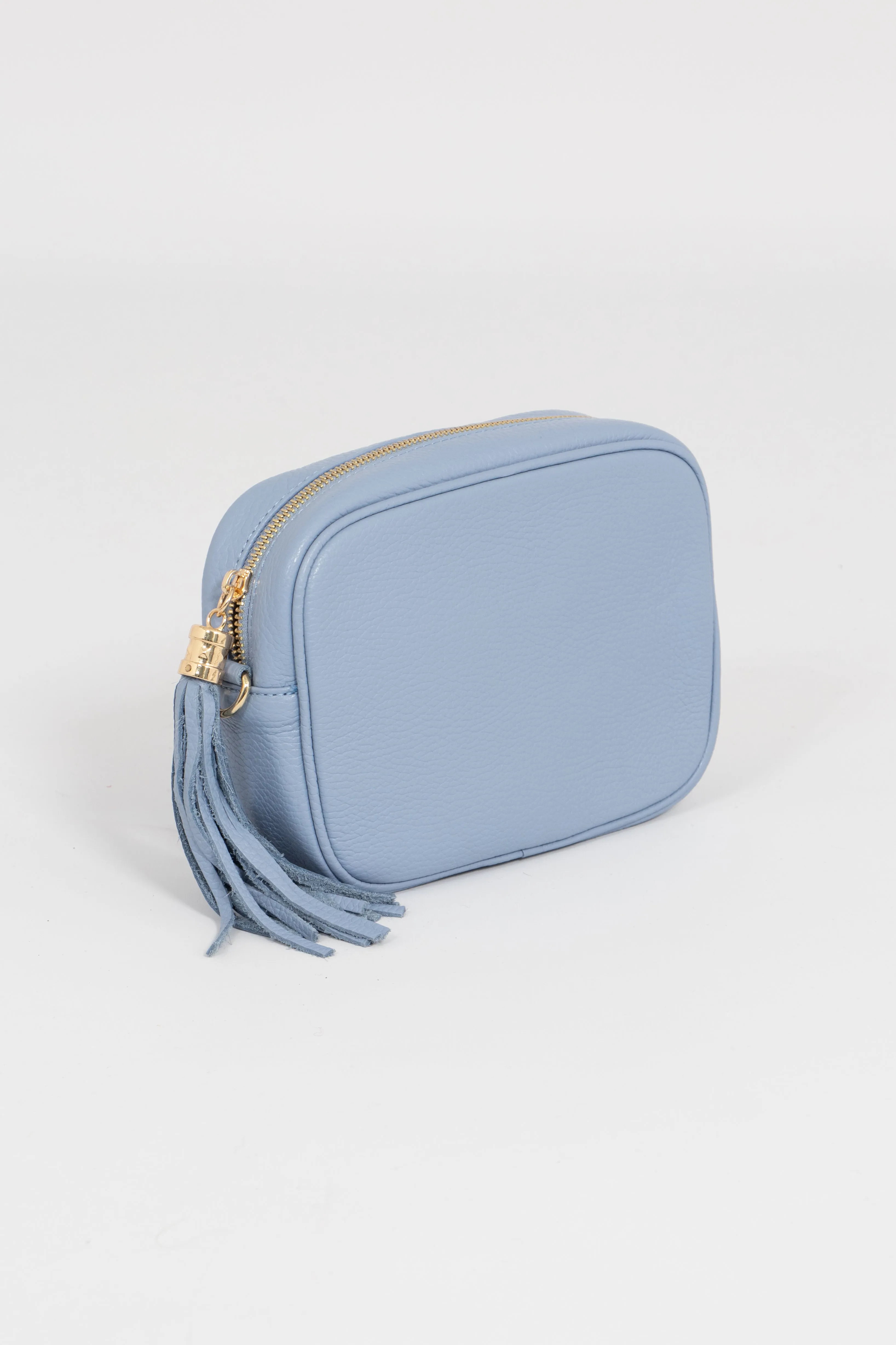 Beau Crossbody Bag - Azure Blue, Pebbled