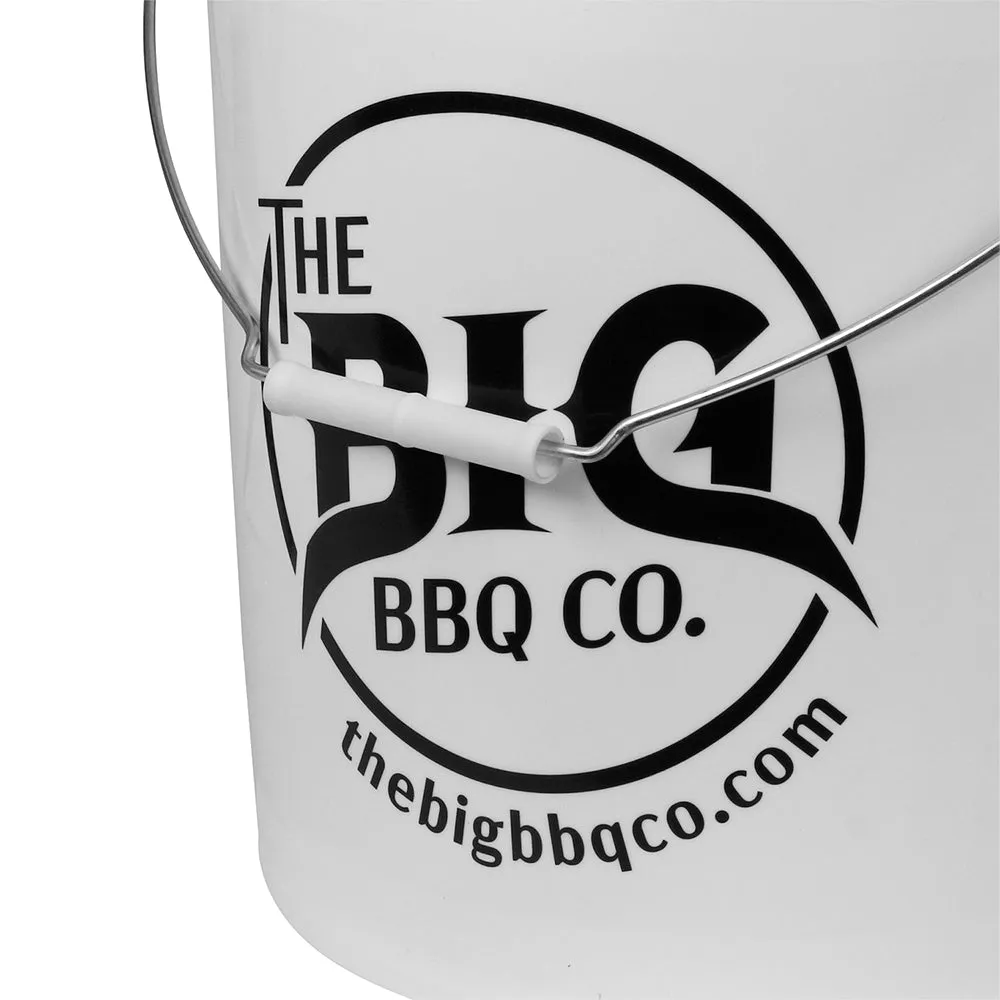 Big BBQ Company 5 Gallon Plastic Storage Bucket 12-Inch Diameter With Handle