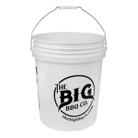 Big BBQ Company 5 Gallon Plastic Storage Bucket 12-Inch Diameter With Handle