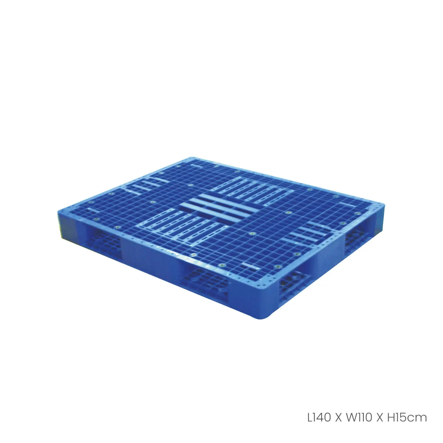 (BLUE) HEAVY DUTY PALLET 140X110X15CM/DS (P-1411H)