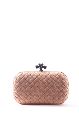 Bottega Veneta Knot Satin Clutch Bag