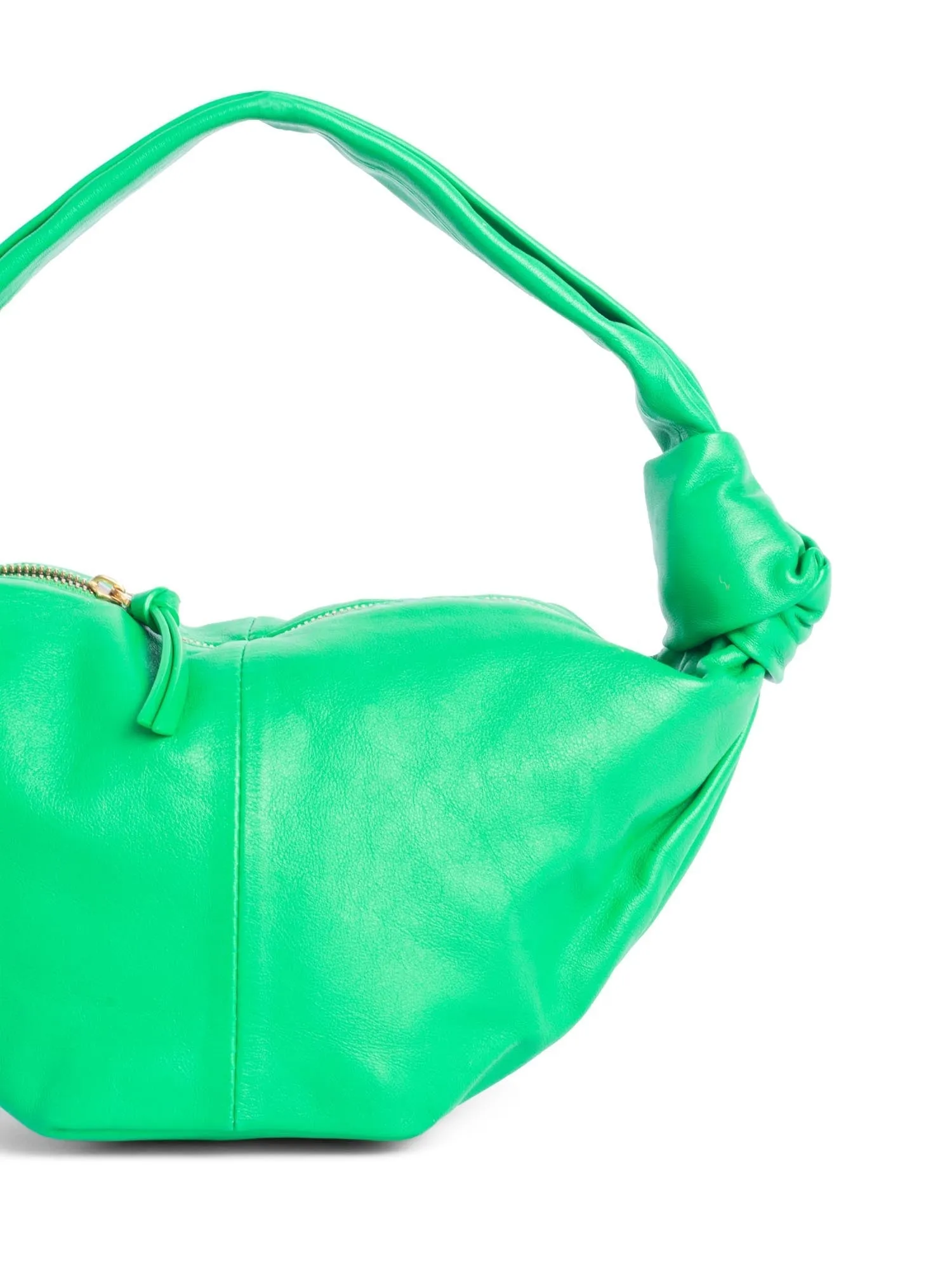 Bottega Veneta Leather Double Knot Top Handle Mini Bag Green