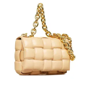 Bottega Veneta Padded Cassette Chain Satchel (SHG-ZQ7Vm9)