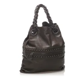 Bottega Veneta Studded Intrecciato Leather Tote Bag (SHG-12248)