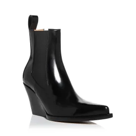 Bottega Veneta Womens Leather Pull On Chelsea Boots