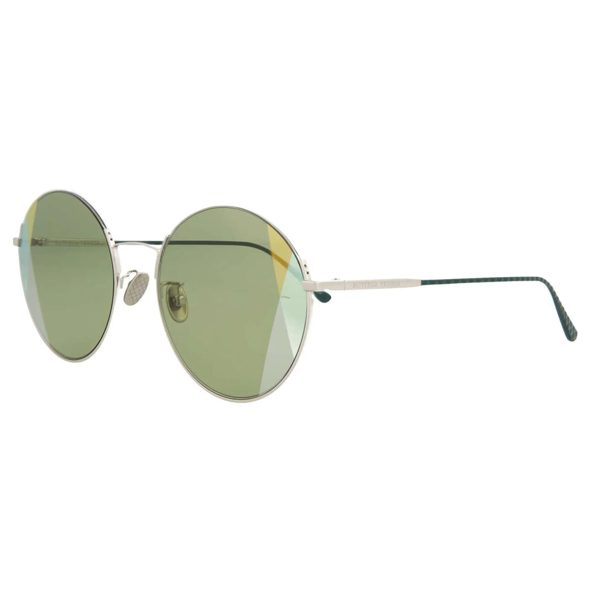 Bottega Veneta Women's Sunglasses - Green Lens Metal Frame | BV0246S-30006498004