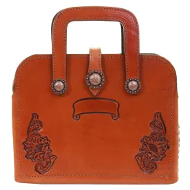 BRIEFCASE20 - Chestnut Floral Briefcase