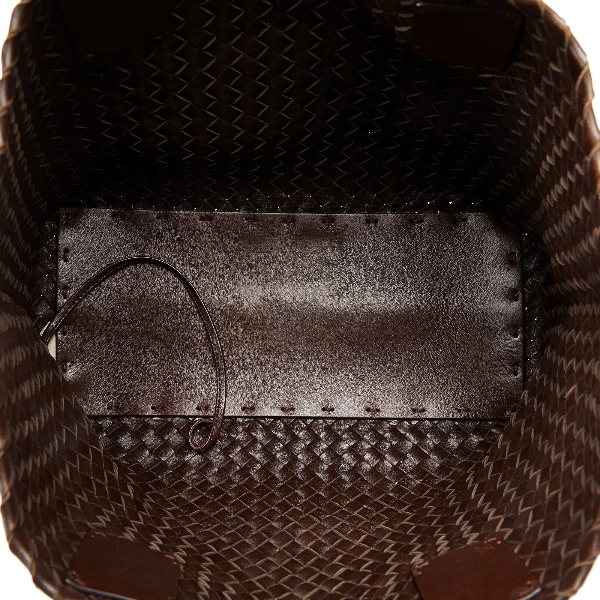 Brown Bottega Veneta Intrecciato Cabat Tote Bag