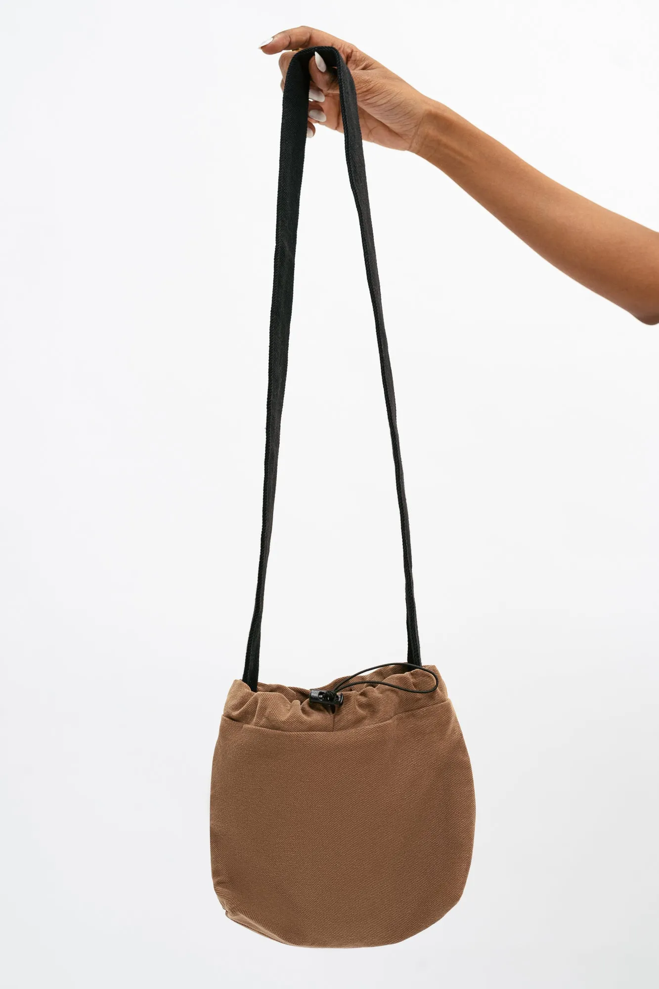 Brown Mini Bucket Bag