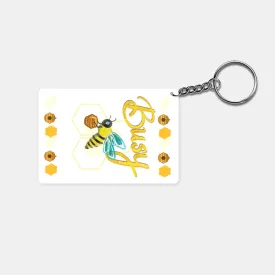 Busy Bee: Printed Rectangle Keychain