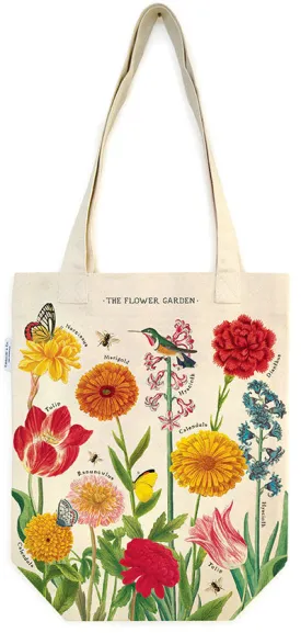 Cavallini & Co. Flower Garden Cotton Tote Bag