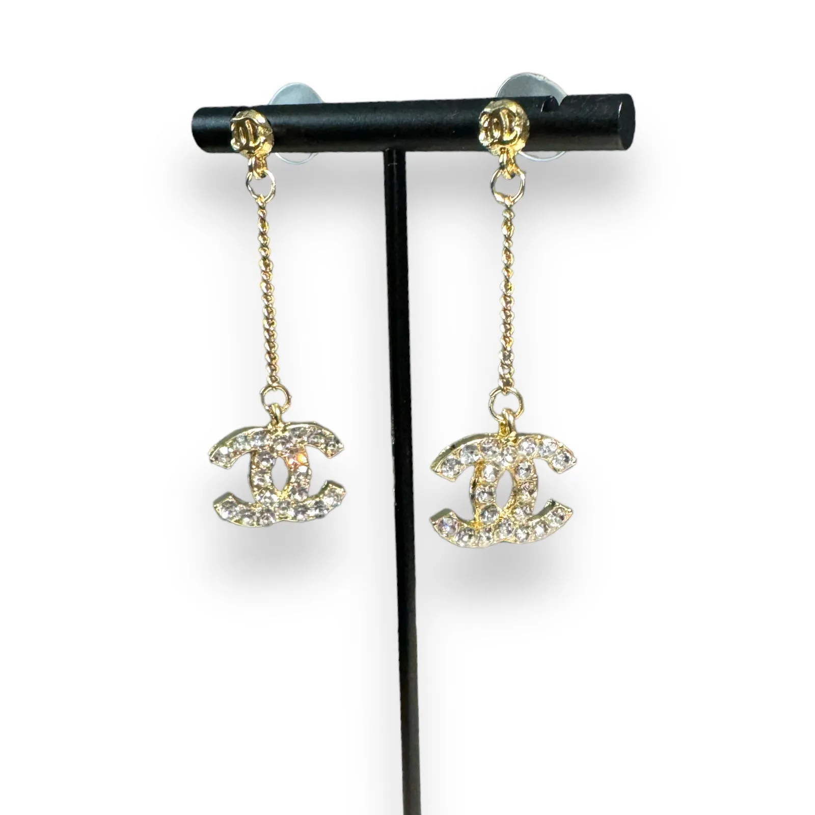 CC Inspo Dangle Rhinestone Earrings