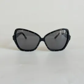 Celine black oversized sunglasses with crystals