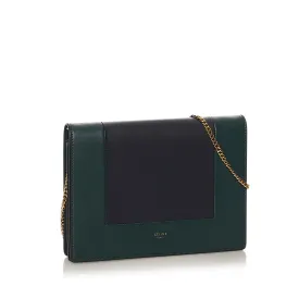 Celine Frame Leather Wallet on Chain (SHG-34557)