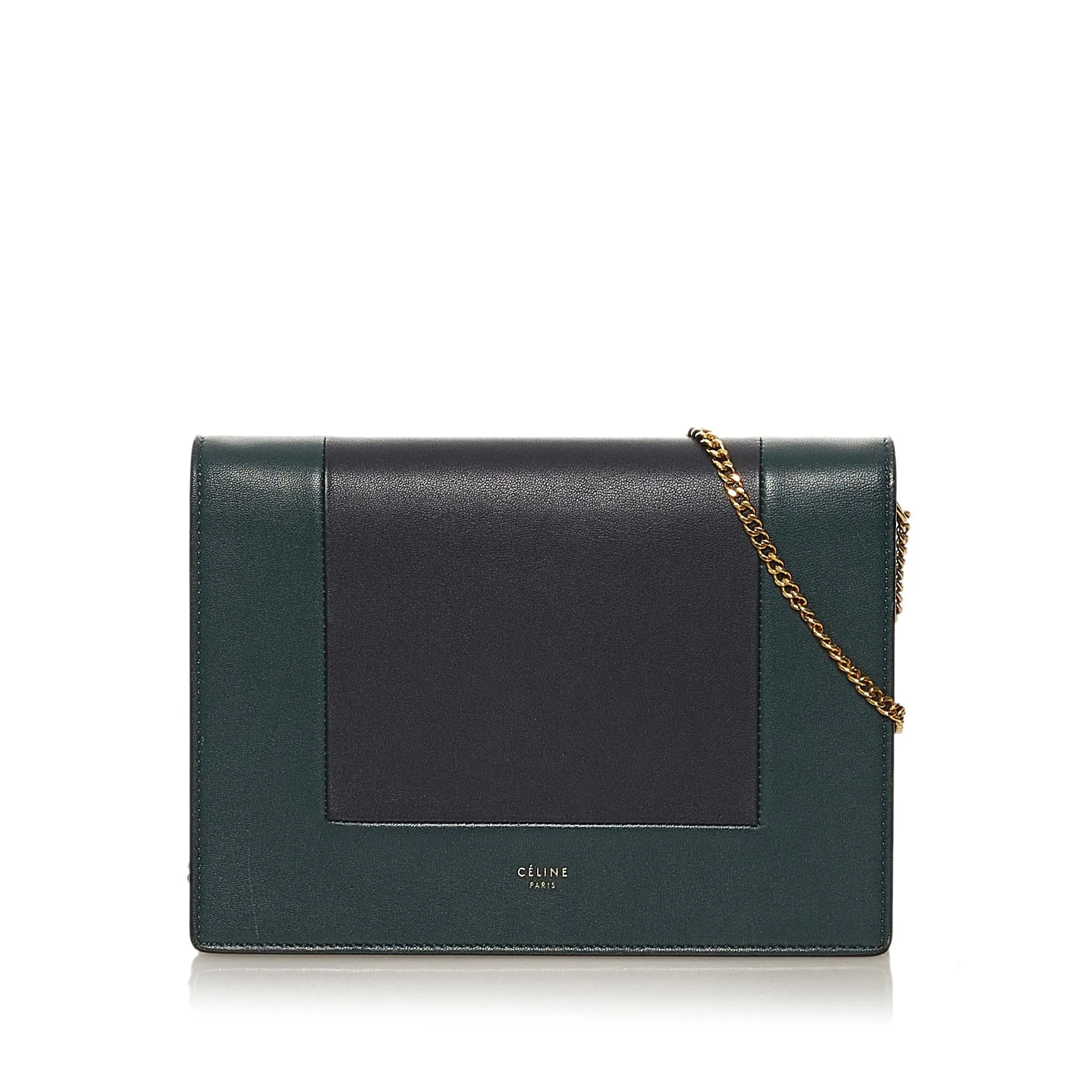 Celine Frame Leather Wallet on Chain (SHG-34557)