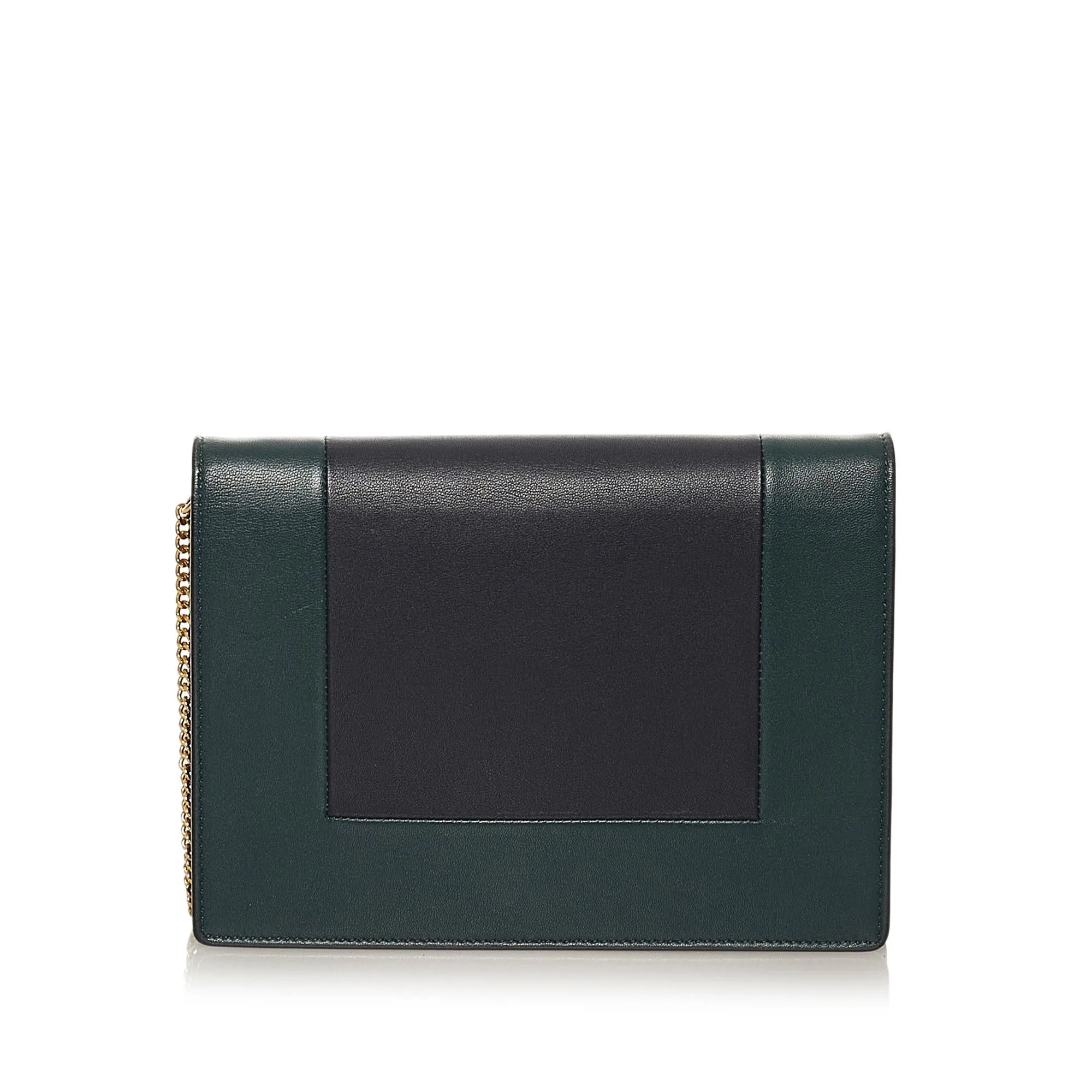 Celine Frame Leather Wallet on Chain (SHG-34557)