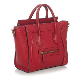 Celine Nano Luggage Leather Satchel (SHG-DNbNna)