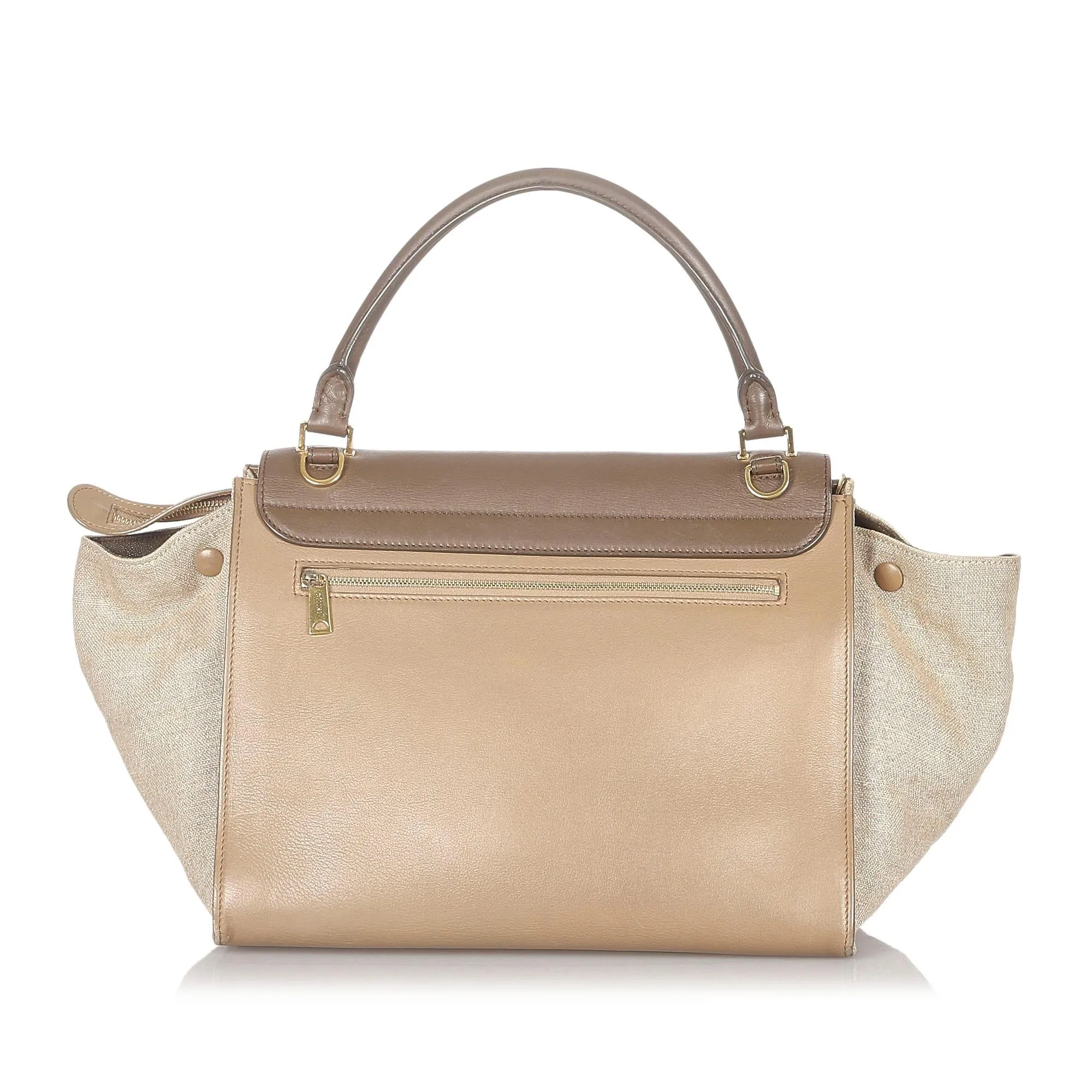 Celine Small Trapeze Leather Satchel