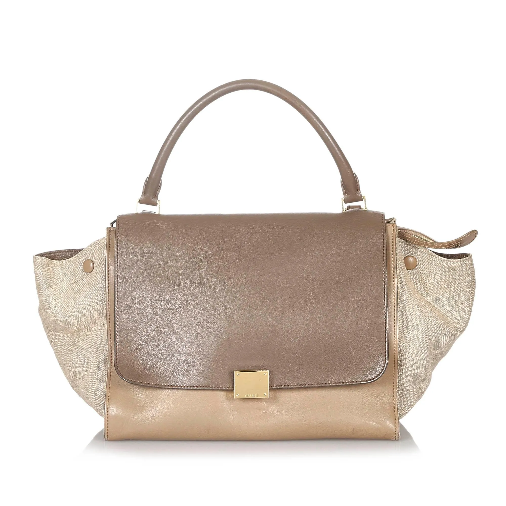 Celine Small Trapeze Leather Satchel