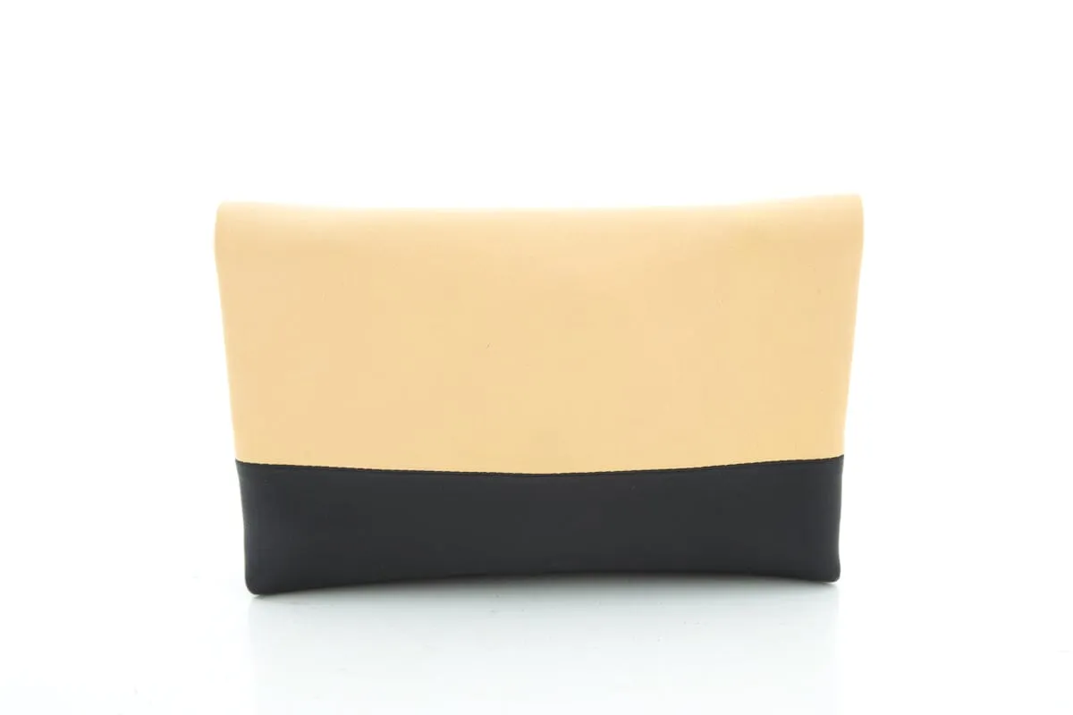 Celine Tan & Black Leather Pouch