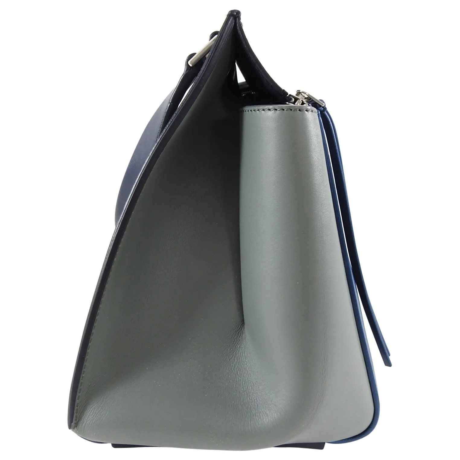 Celine Tricolor Blue Black Grey Small Edge Bag