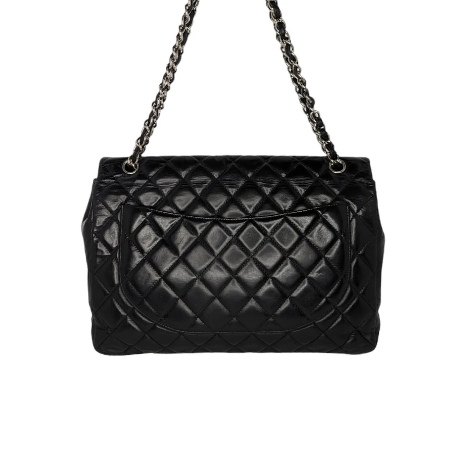 Chanel bag Lambskin Quilted Maxi Classic Single Flap Black