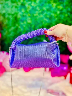 City Sparkle Clutch Purse - Purple