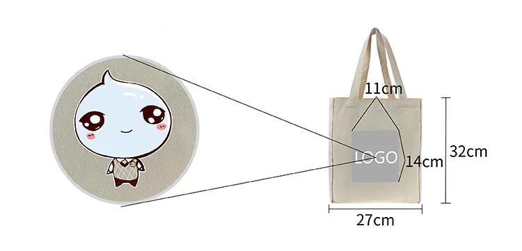 Cotton Large Capacity Tote Bag