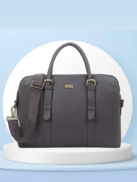 Dark Grey Multicompartment Laptop Bag for Men