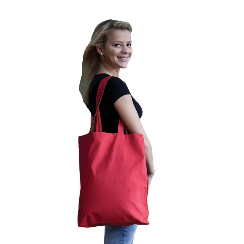 Economical 100% Cotton Tote Bags with Bottom Gusset - TG110