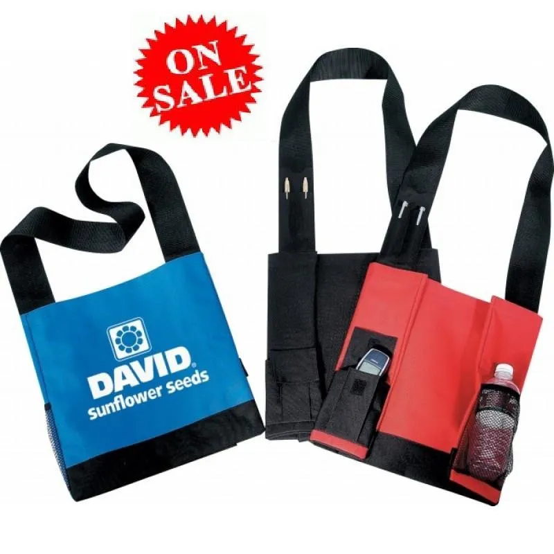 Economical Polyester Tote Bag W/Long Shoulder Strap