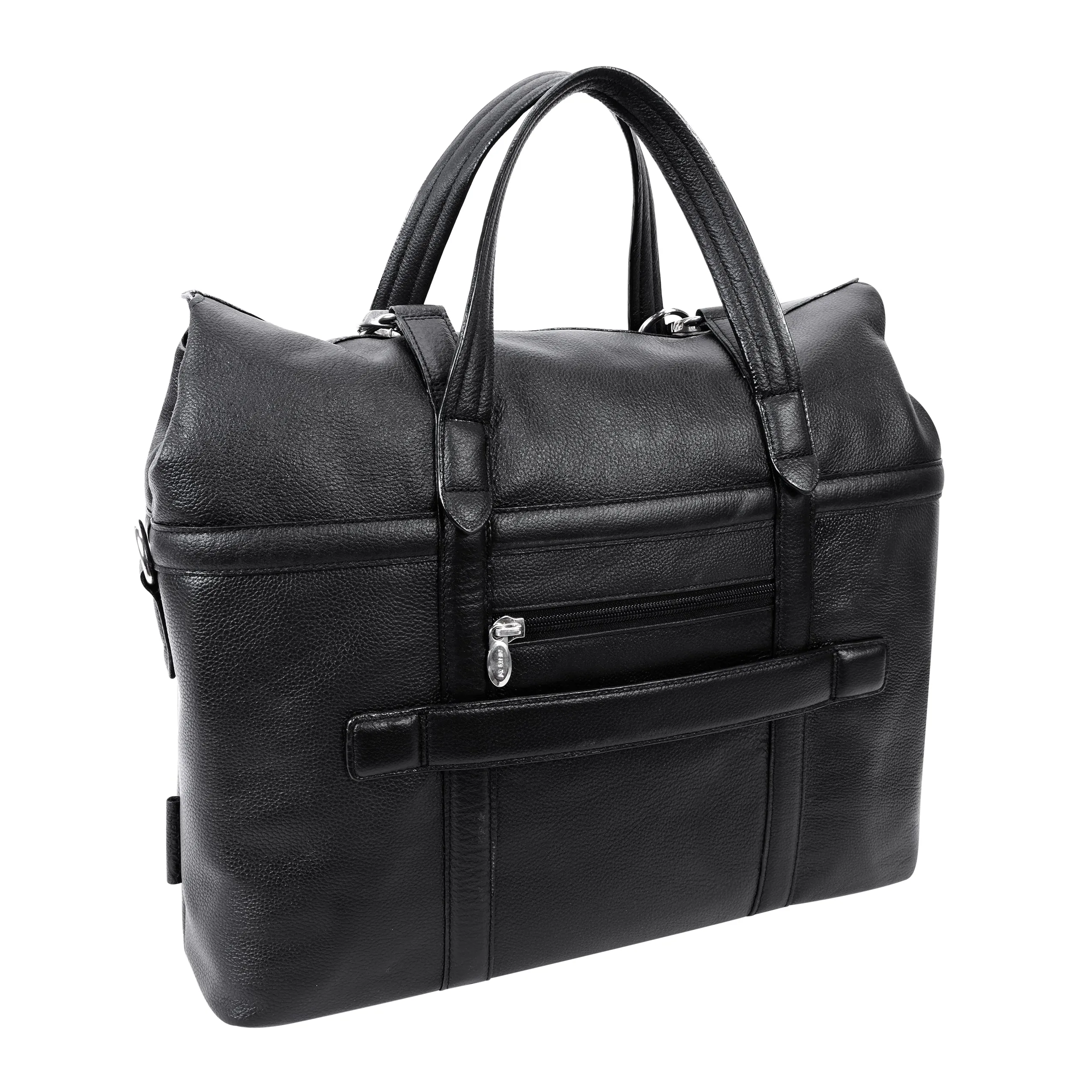 EDGEFIELD | 17” Leather Roll-Top Laptop Briefcase