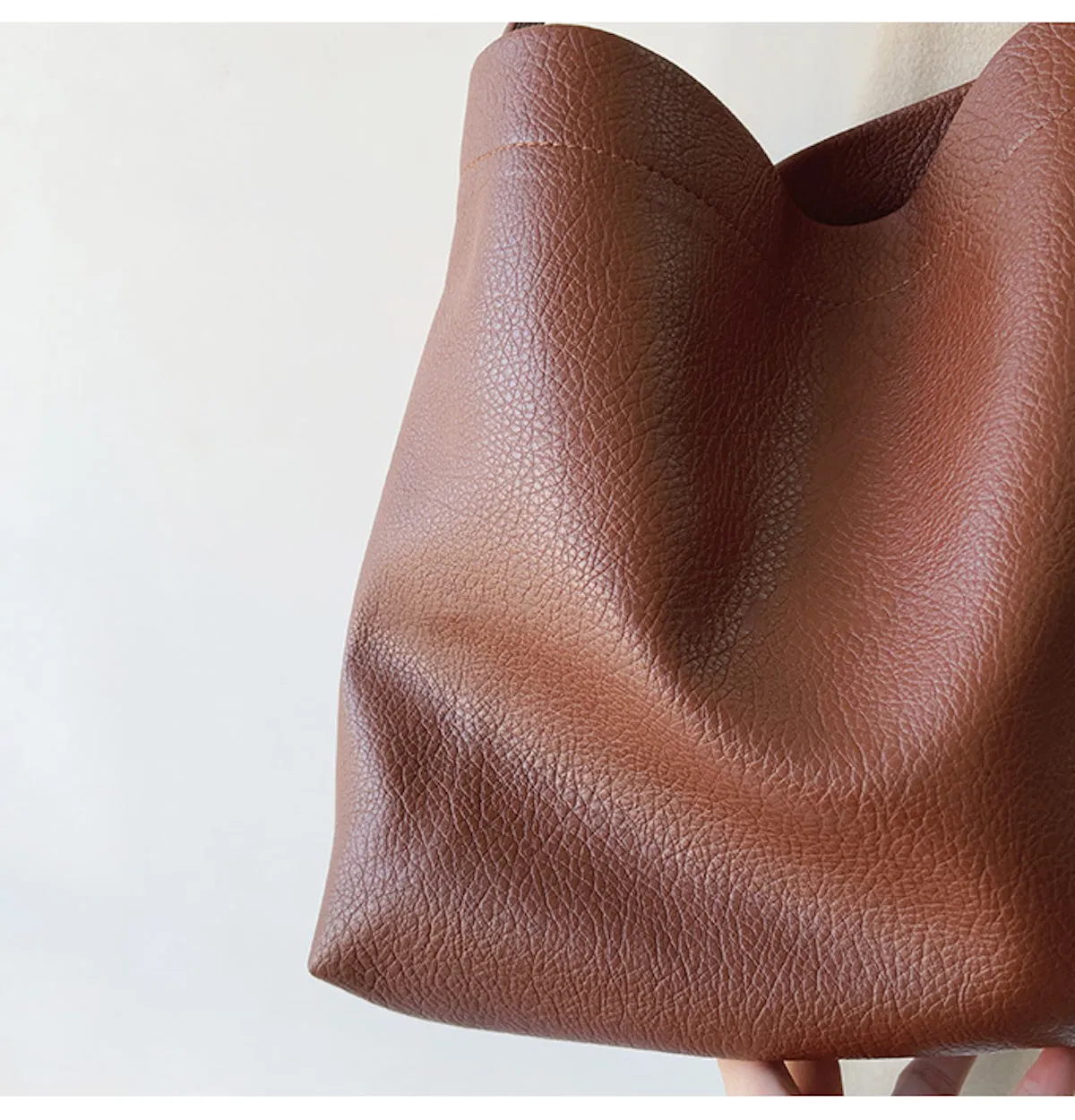 Elena Handbags Retro Bucket Leather Bag