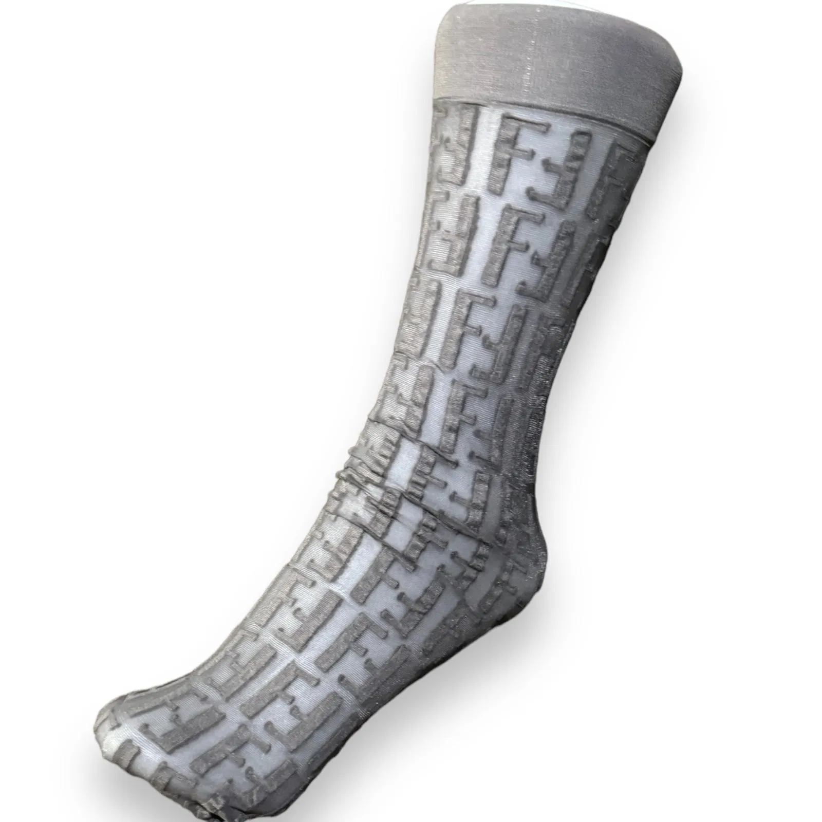 F Inspired Logo Stocking Socks - Gray